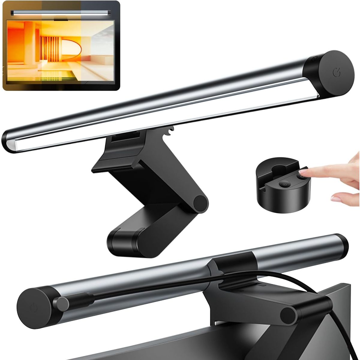 GENERICO - Lámpara Luz LED Para Monitor Regulable Con Control