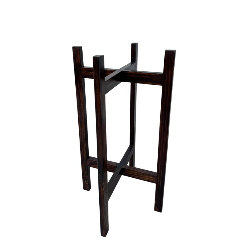 GENERICO - PORTAMACETA DE MADERA MARRON 60X32CM