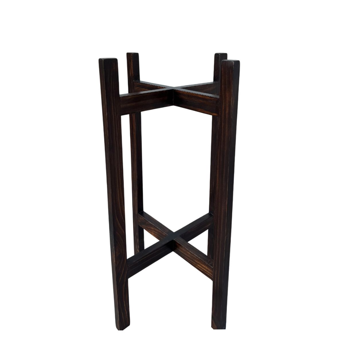 GENERICO - PORTAMACETA DE MADERA MARRON 60X32CM