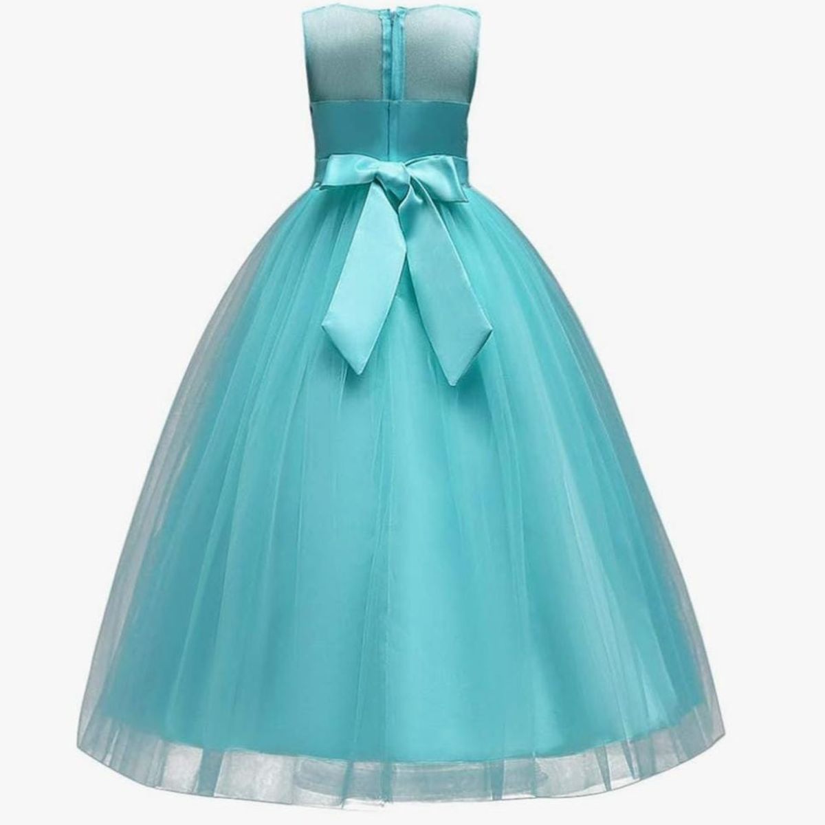 GENERICO - Vestido Niña Princesa Verde Jade Talla 16