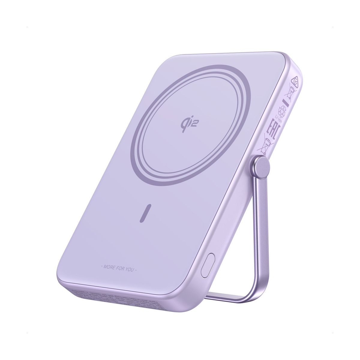UGREEN - Power Bank Ugreen Inalambrico Magnetico 10000mAh UNO PB764-45337 Morado