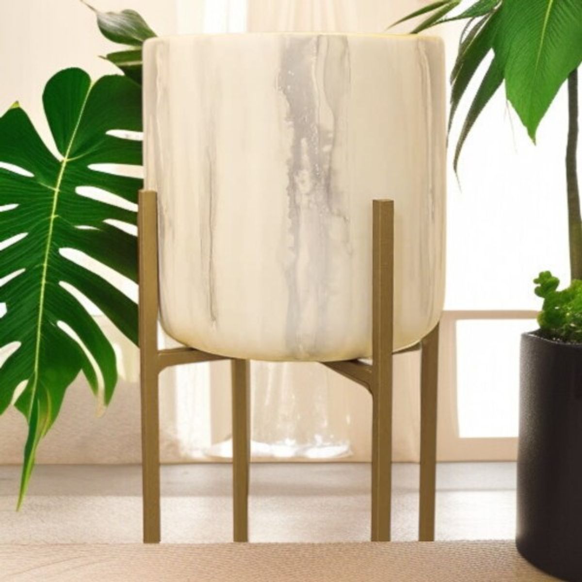 MAP DESIGN HOME - Macetero de Piso Moderno 22x82 cm