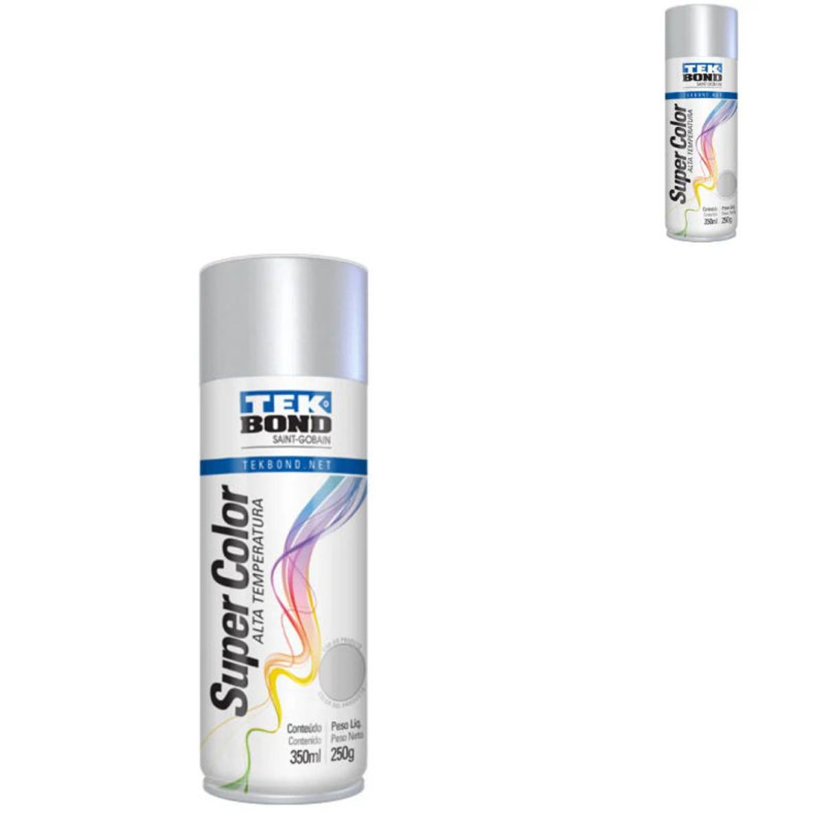 TEKBOND - Pintura En Spray De Alta Temperatura Tekbond Aluminio 400ml