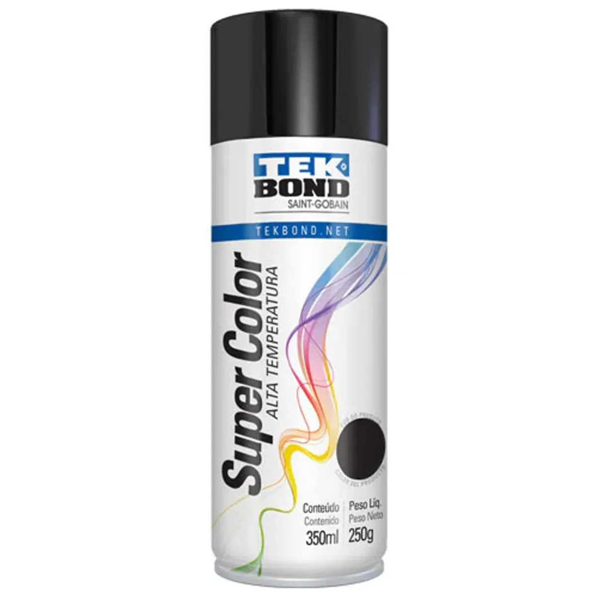 TEKBOND - Pintura En Spray De Alta Temperatura Tekbond Negro Mate 400ml