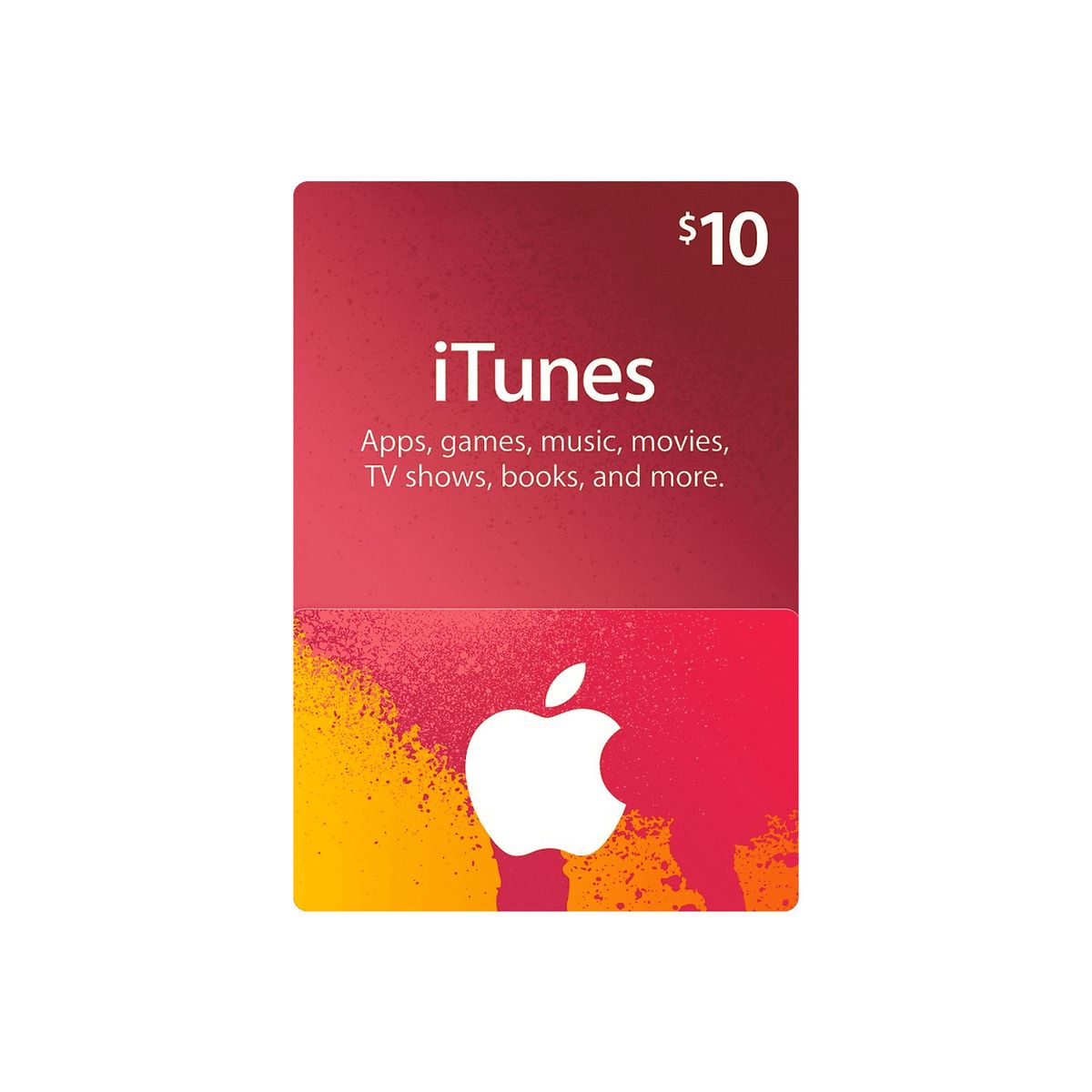APPLE - Tarjeta Gift Card iTunes 10 USD Fisico
