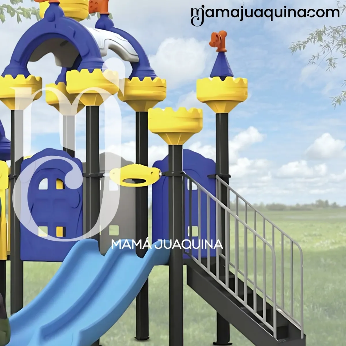 BABY - Centro de Juegos Castillo con Columpios «MAGIC TOWERS» Blue
