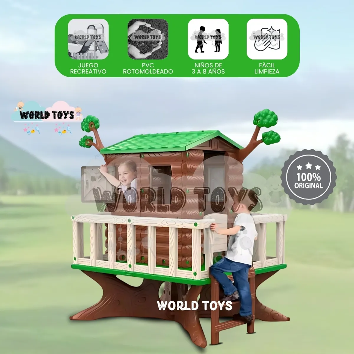 BABY - Casita del Árbol «TREE-HOUSE» Bosque Green