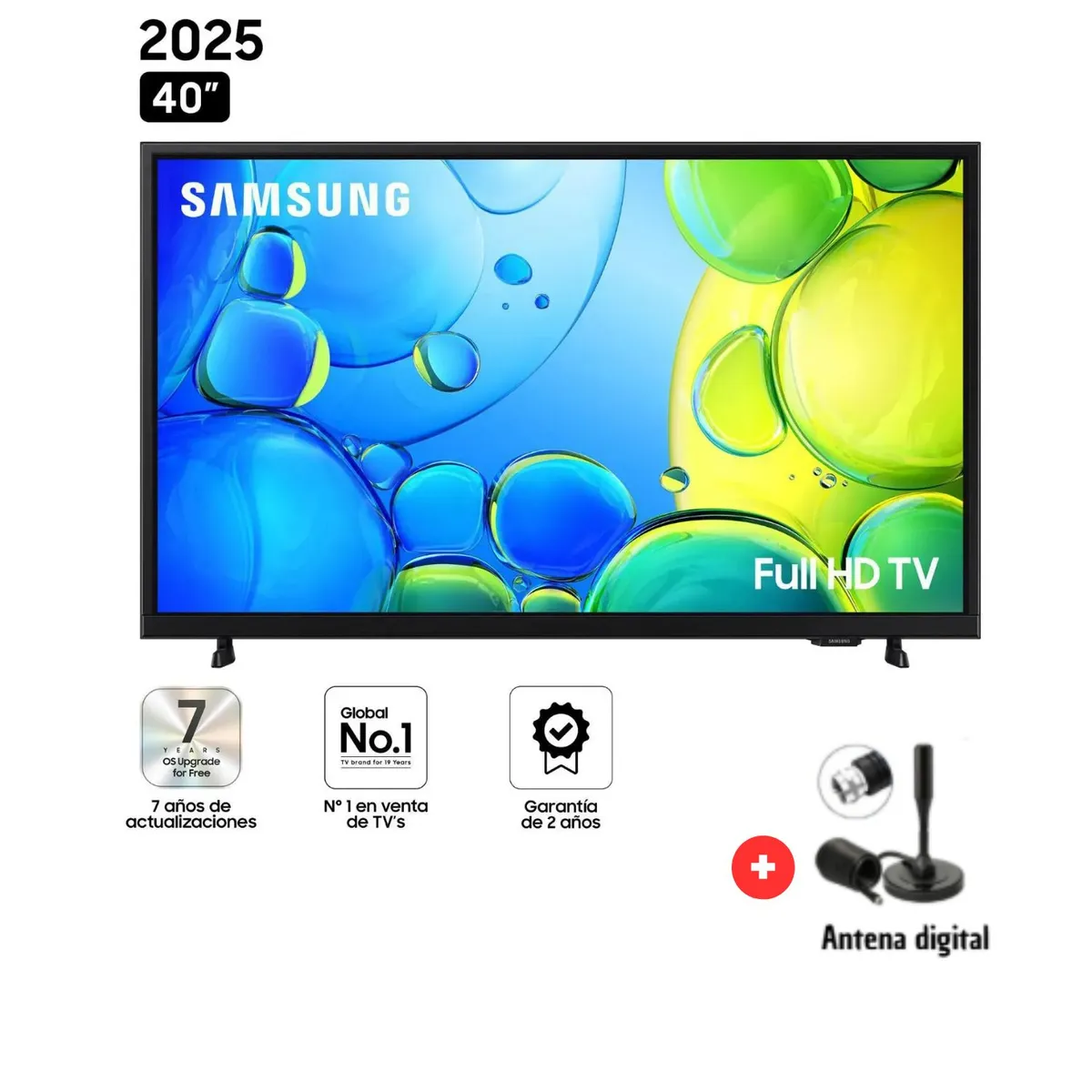SAMSUNG - TELEVISOR SAMSUNG 40 UN40F6000FGXPE SMART TV FULL HD + ANTENA DIGITAL