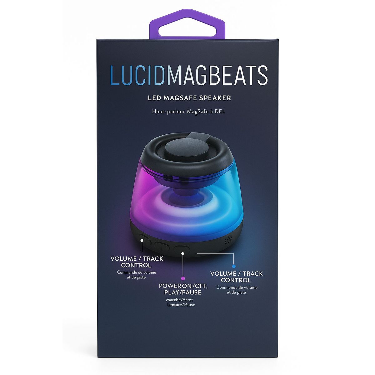 OEM - Parlante Lucid MagBeats con luces LED y base magnética MagSafe