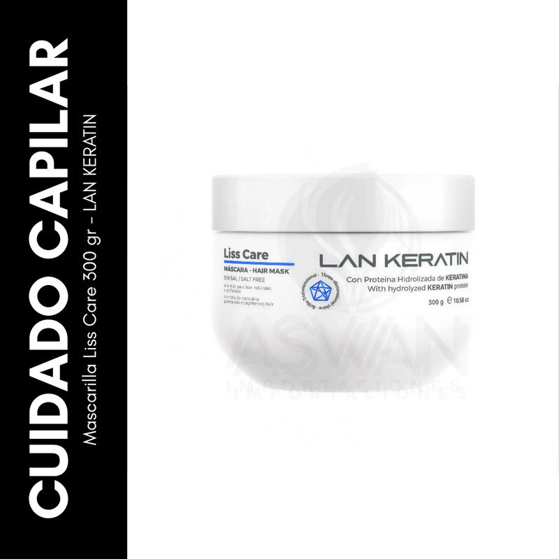 GENERICO - Mascarilla Liss Care 300 gr - LAN KERATIN