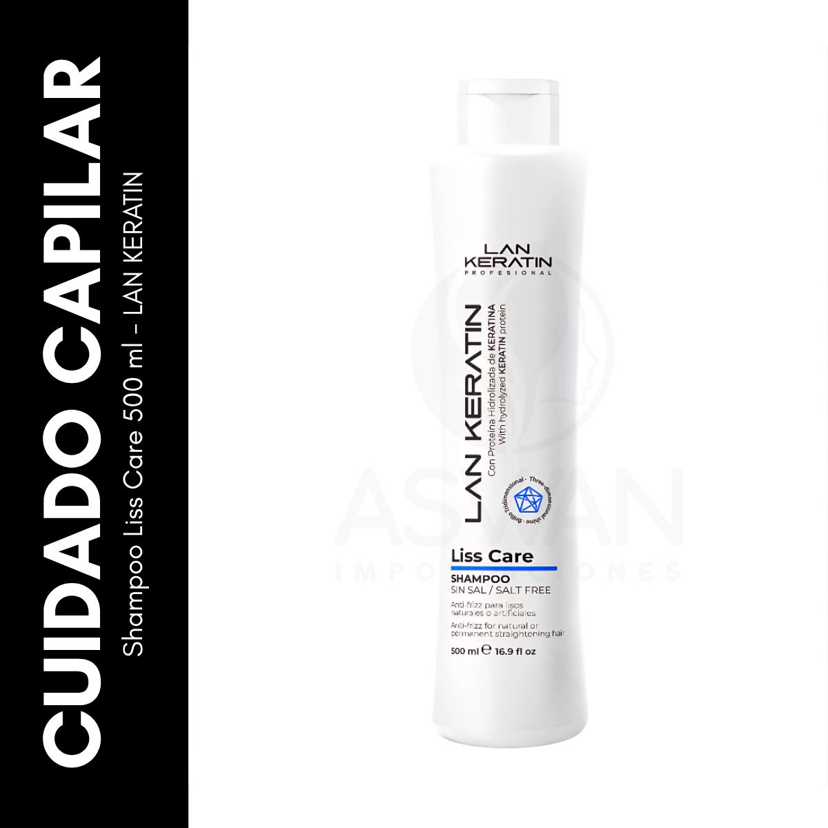 GENERICO - Shampoo Liss Care 500 ml - LAN KERATIN