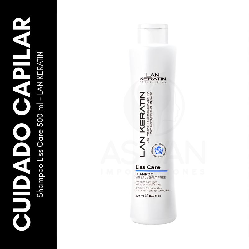 GENERICO - Shampoo Liss Care 500 ml - LAN KERATIN