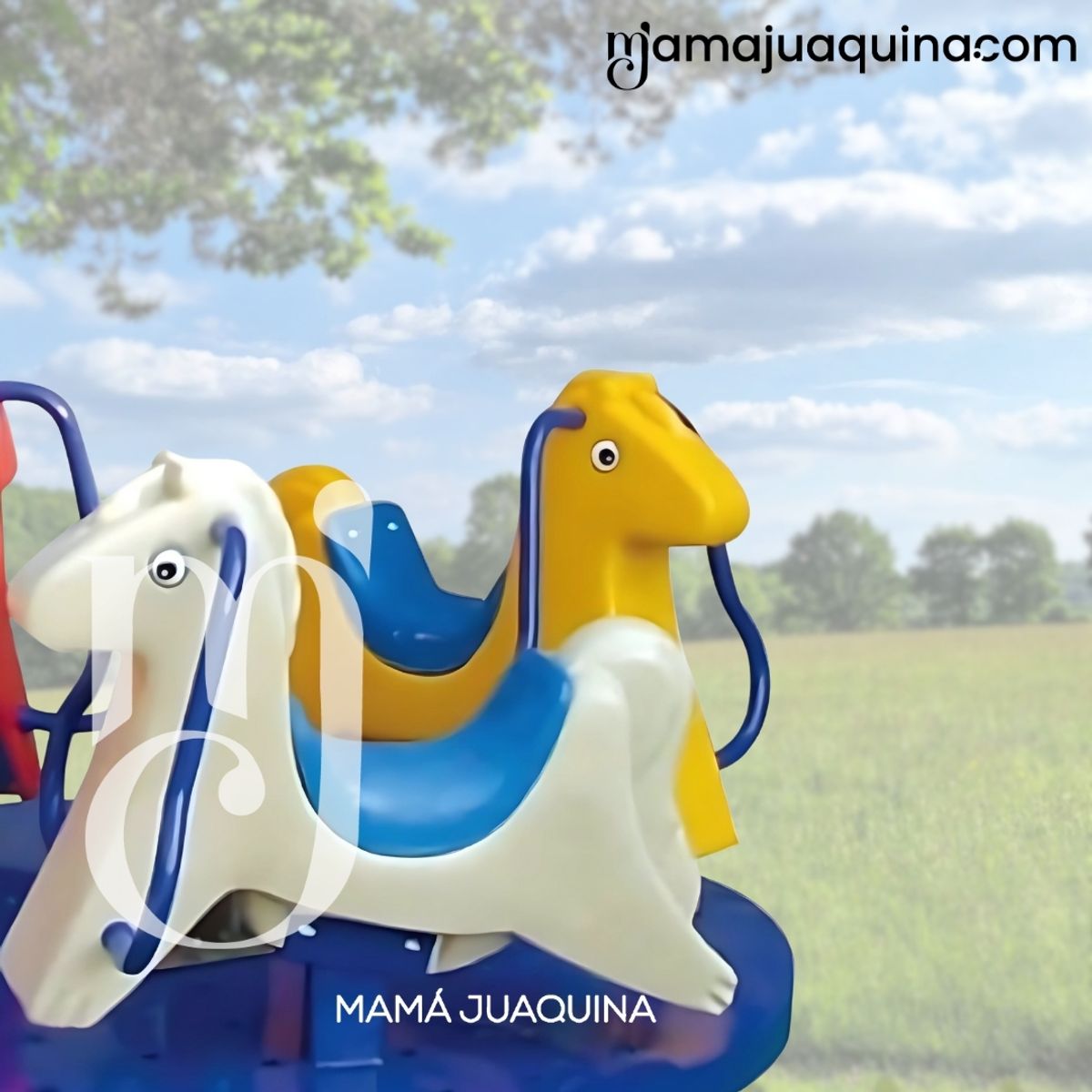 BABY - Carrusel Didáctico «LITTLE HORSES» 3 caballitos Red