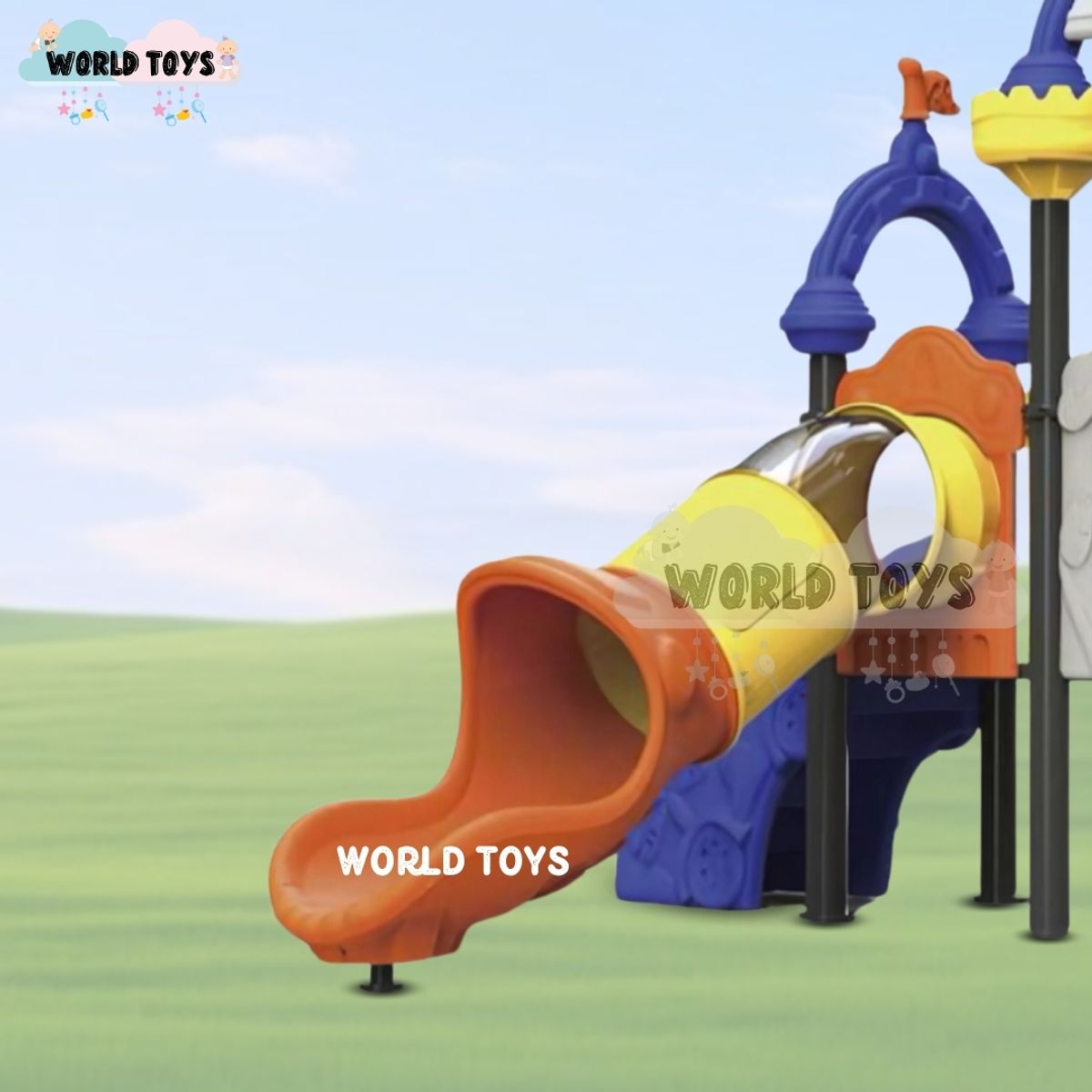 Centro de Juegos Castillo con Columpios «SLIDE SEEK» Blue, marca BABY - Foto 2