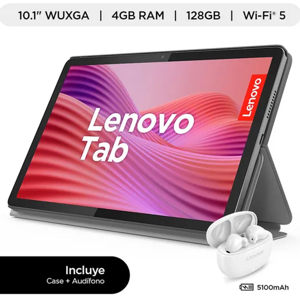 LENOVO - LENOVO TAB ZAEH0133PE  I 10.1"  WUXGA I 4GB I 128GB I + CASE Y AUDIFONO