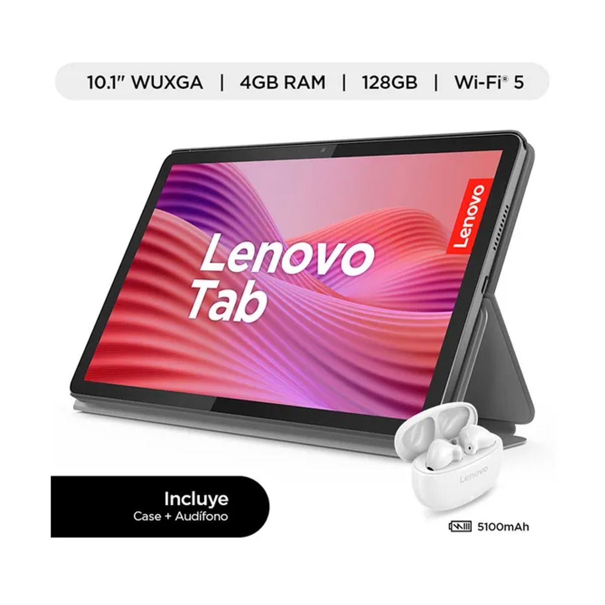 LENOVO - LENOVO TAB ZAEH0133PE  I 10.1"  WUXGA I 4GB I 128GB I + CASE Y AUDIFONO