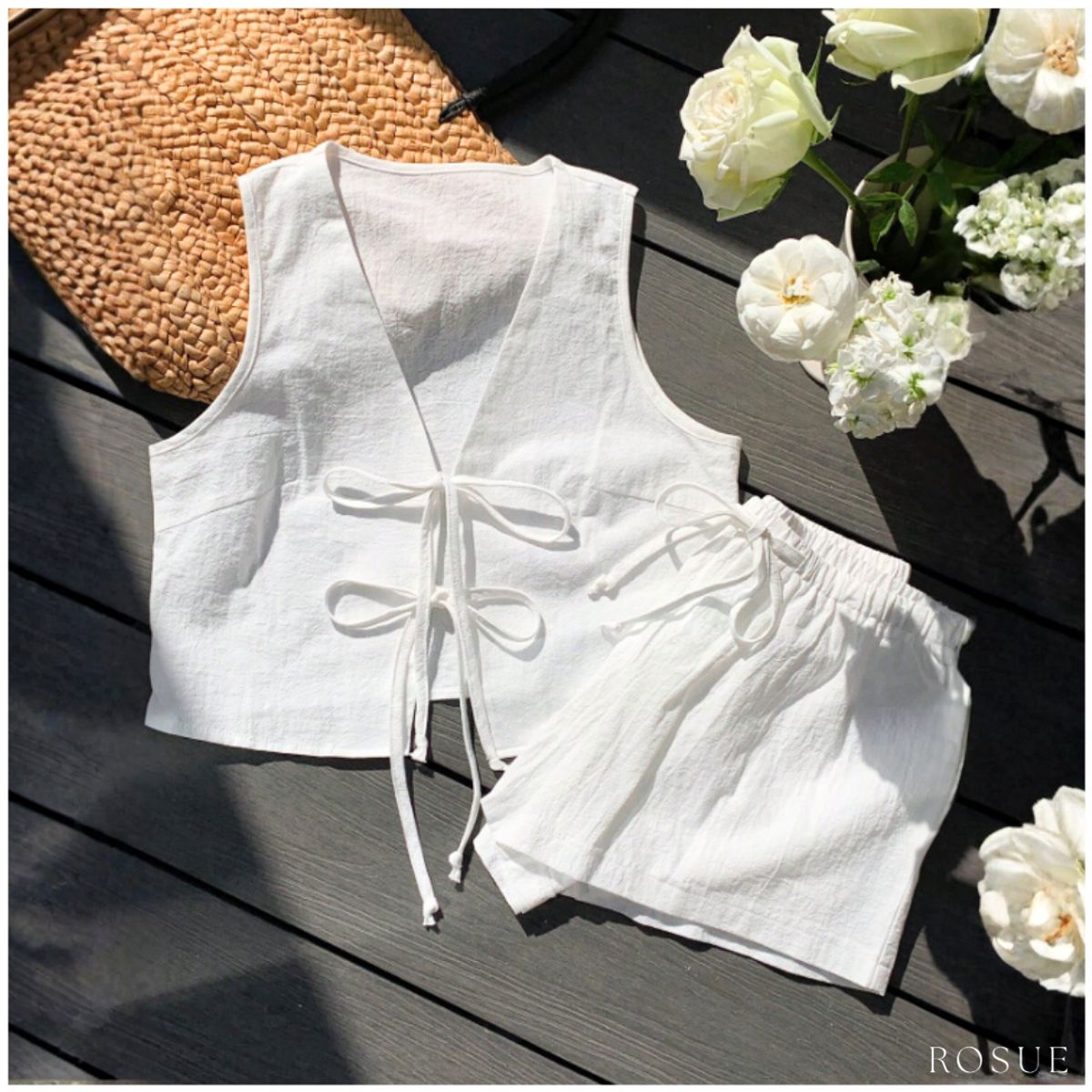 ROSUE - Conjunto Playero Top y Short Bahia