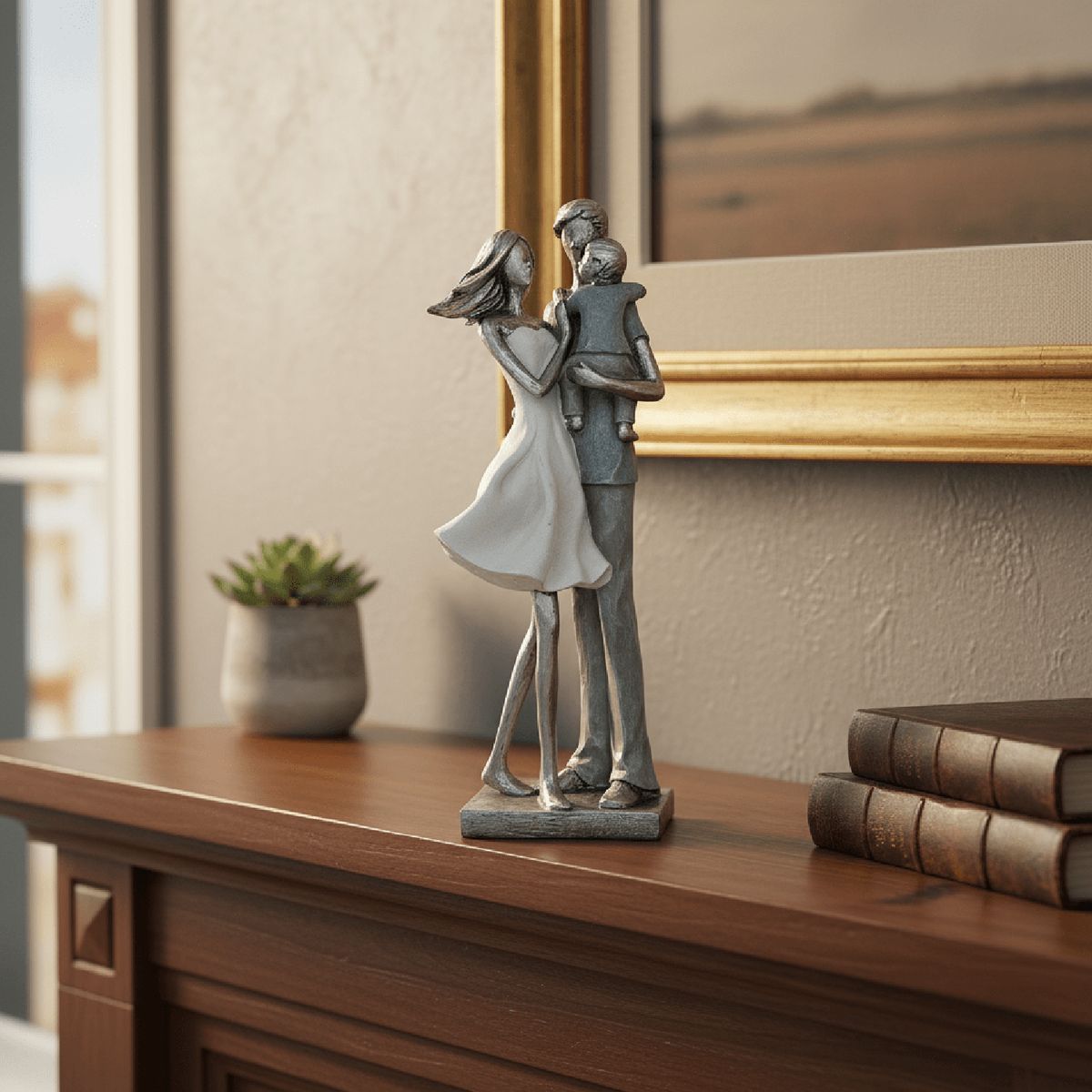 CONCEPTS LIFE - Adorno Familia Decor 12x10x32 cm