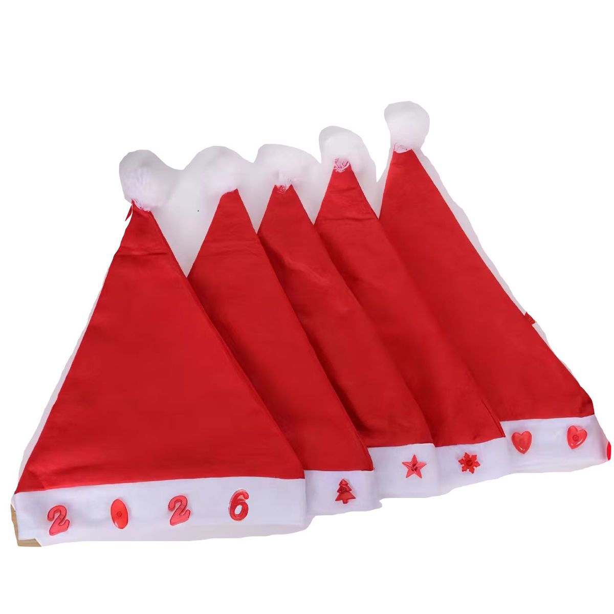 GENERICO - Set de 3 Gorros navideños con Luces