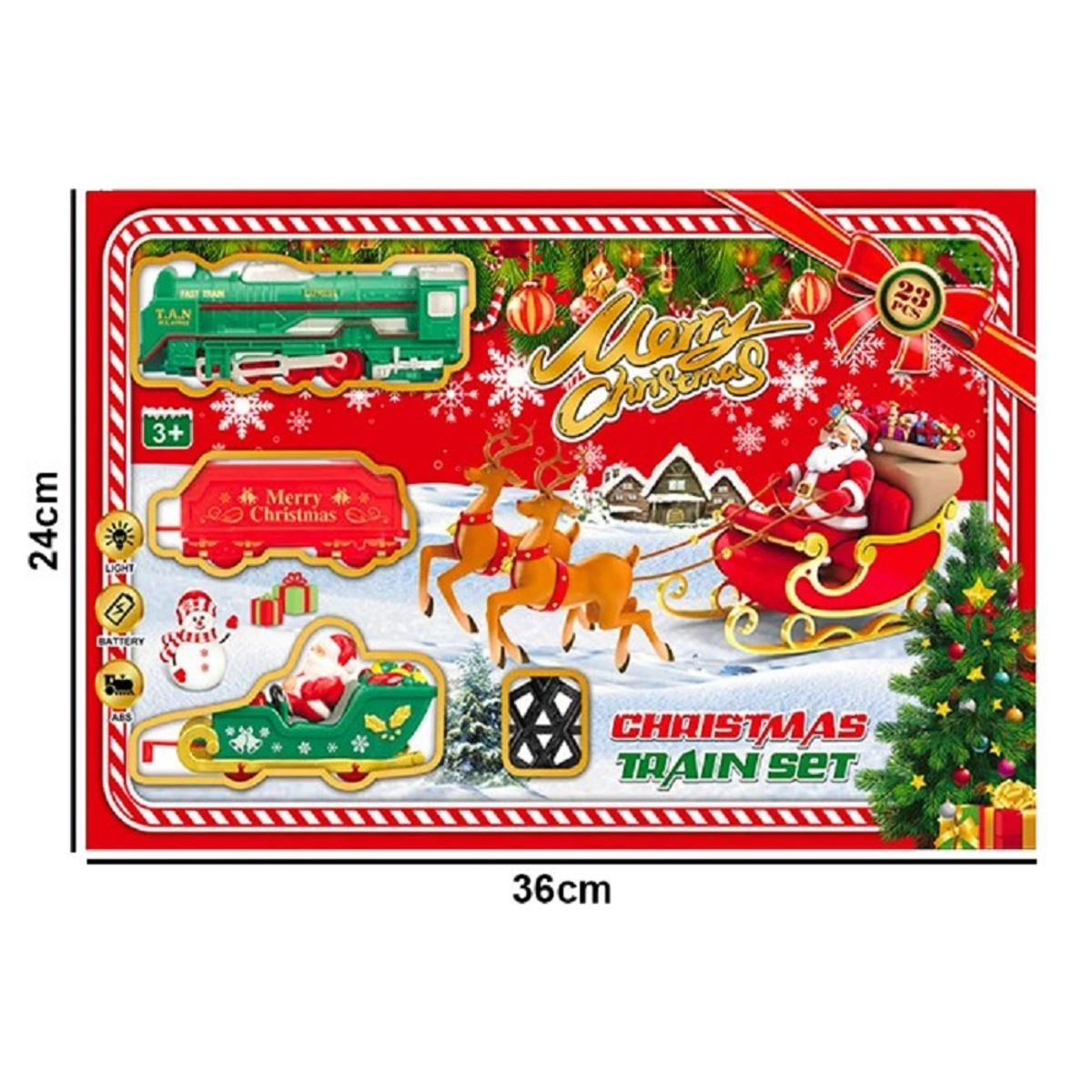 GENERICO - Tren Navideño con Santa Claus  Light De Calidad