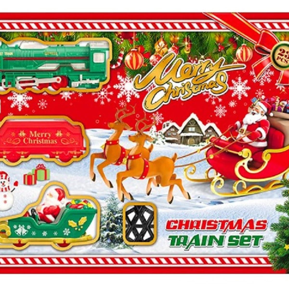 GENERICO - Tren Navideño con Santa Claus  Light De Calidad