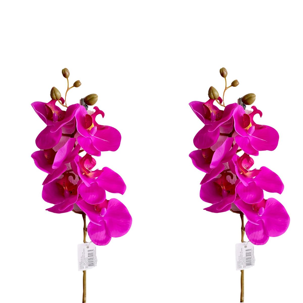 FLORIPA - Pack de 2 Orquídeas Artificiales De 6 Pétalos De 73Cm 8040-MO FLORIPASTORE
