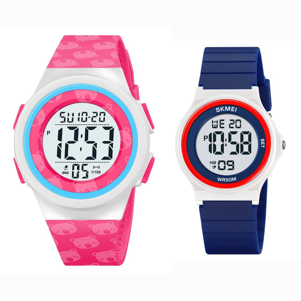 SKMEI - Relojes Skmei Dúo para PAPA HIJO HIJA MAMA Digital