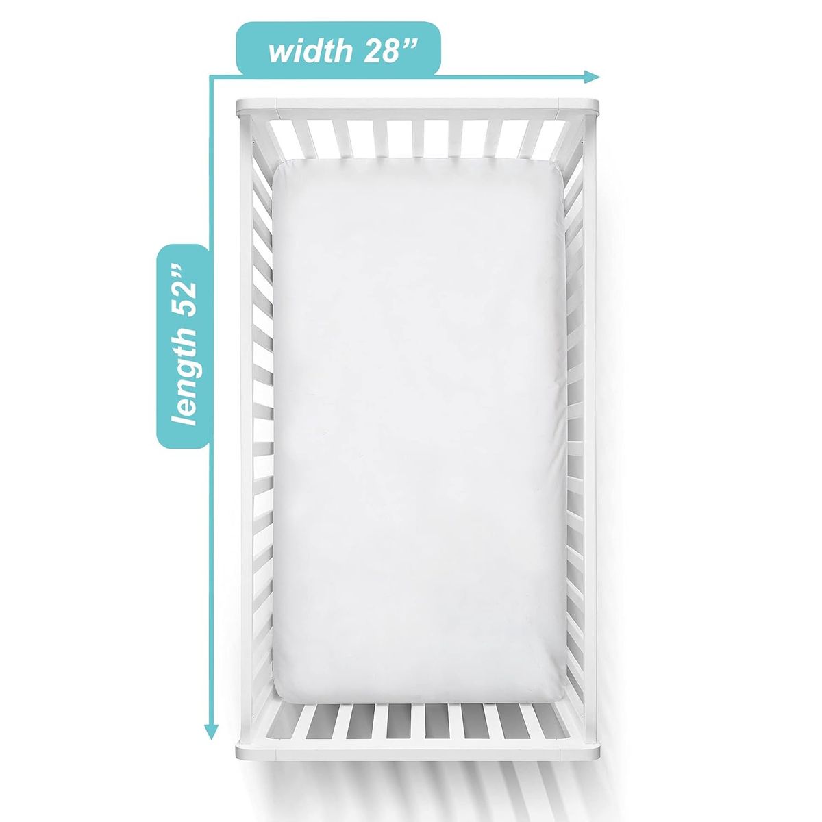 GENERICO - Sábanas bajeras de cuna 130 x 70 En algodón