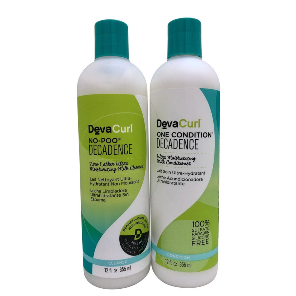 DEVACURL - DevaCurl Set No Poo Decadence Limpiador y Acondicionador Decadence 355 ml cada uno