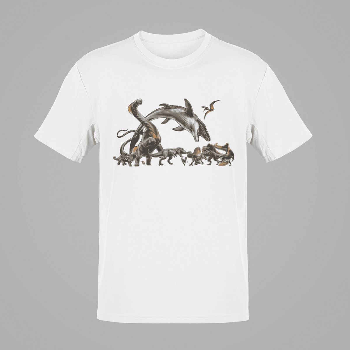 GENERICO - Polo Dinosaurio Jurassic Rebirth Camiseta Niño Dino Algodon Blanco
