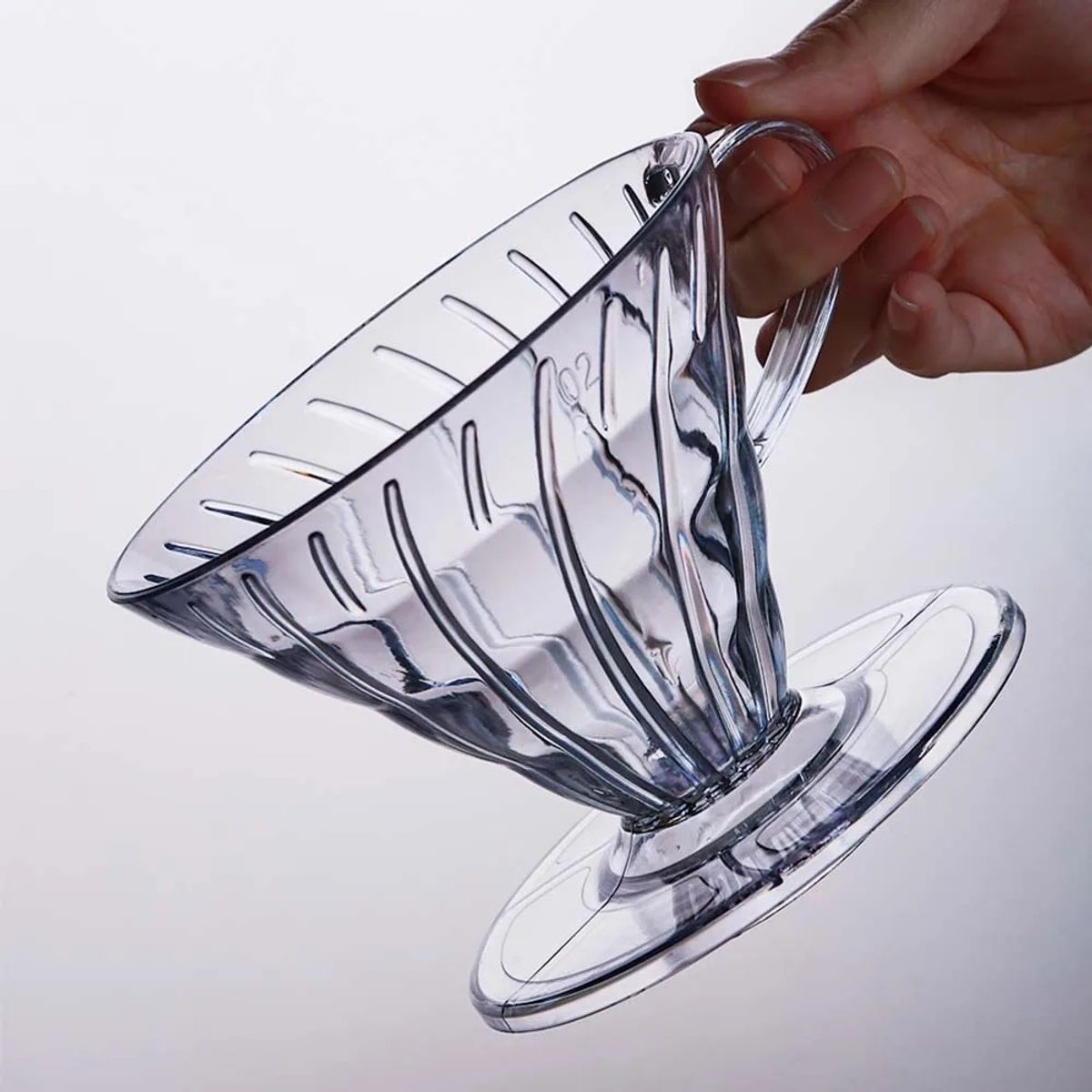 GENERICO - V60 taza de filtro de embudo de resina por goteo  2 a 4 tazas