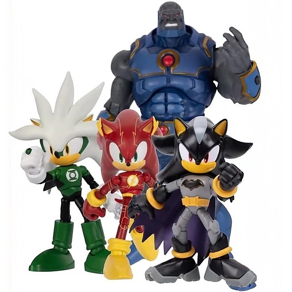 JAKKS PACIFIC - Pack DC x Sonic DarkSeid Flash Batman Shadow Linterna Verde
