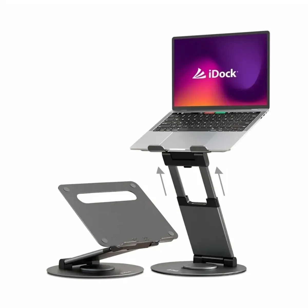 IDOCK - Idock Satellite i70 Soporte Base Giratorio 360° Aluminio Para Laptop
