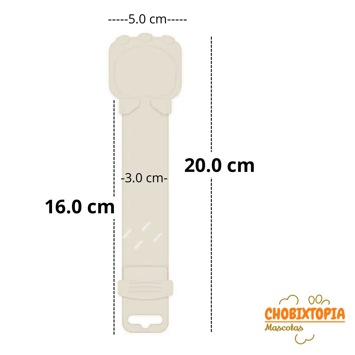 GENERICO - CUCHARA DISPENSADORA EXPRIMIBLE CON TIRA PARA GATOS BLANCO-P