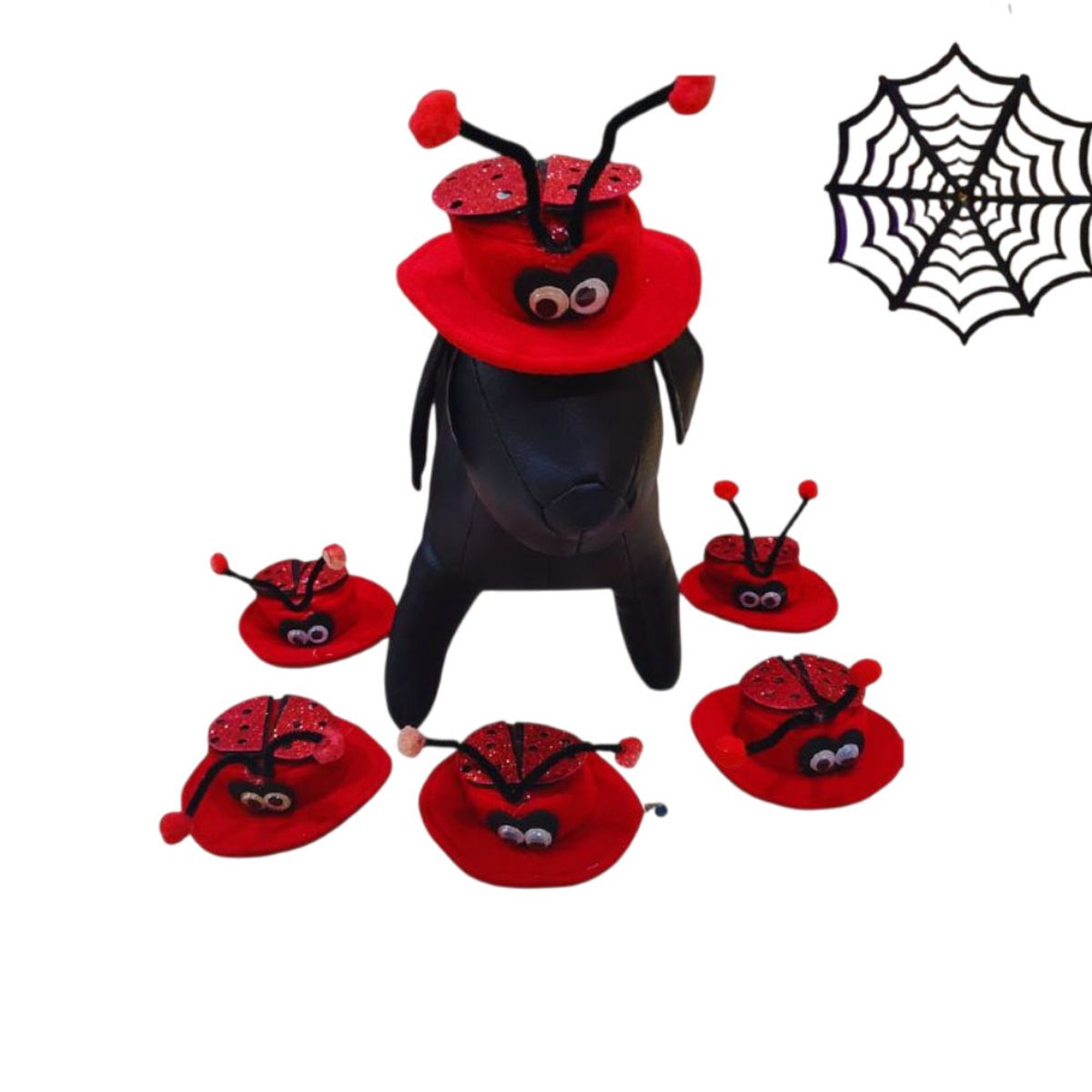 GENERICO - Sombrero Mascota Mariquita Talla Estándar