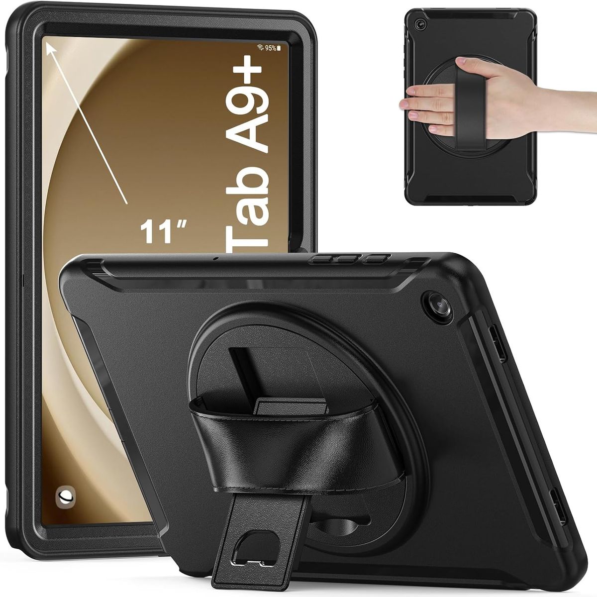 GENERICO - Funda Protector Antigolpe Armor 360° Para Samsung A9 Plus 11 - NEGRO