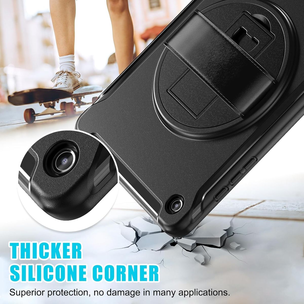 GENERICO - Funda Protector Antigolpe Armor 360° Para Samsung A9 Plus 11 - NEGRO