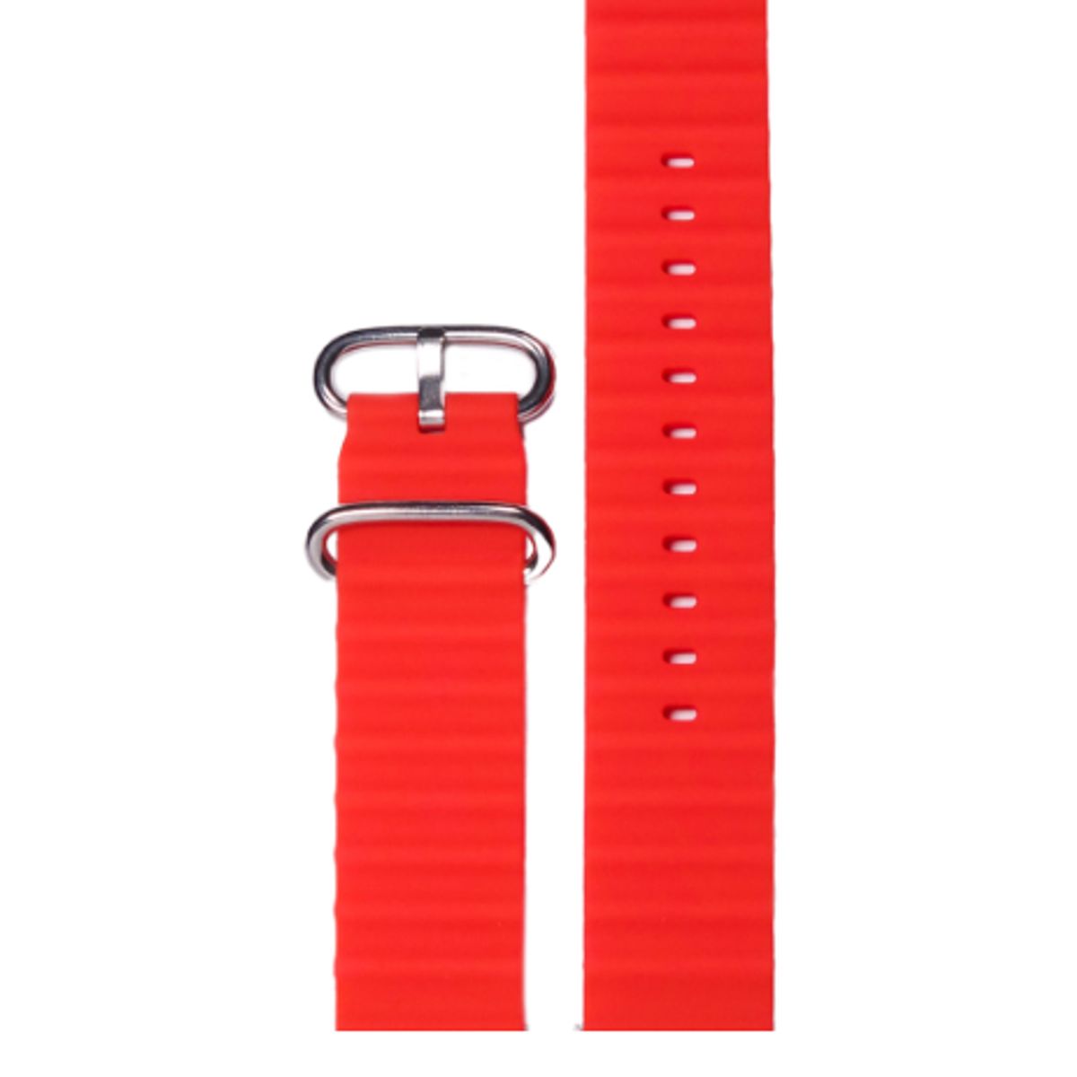 GENERICO - Correa Corrugada para apple Watch 45mm - ROJO