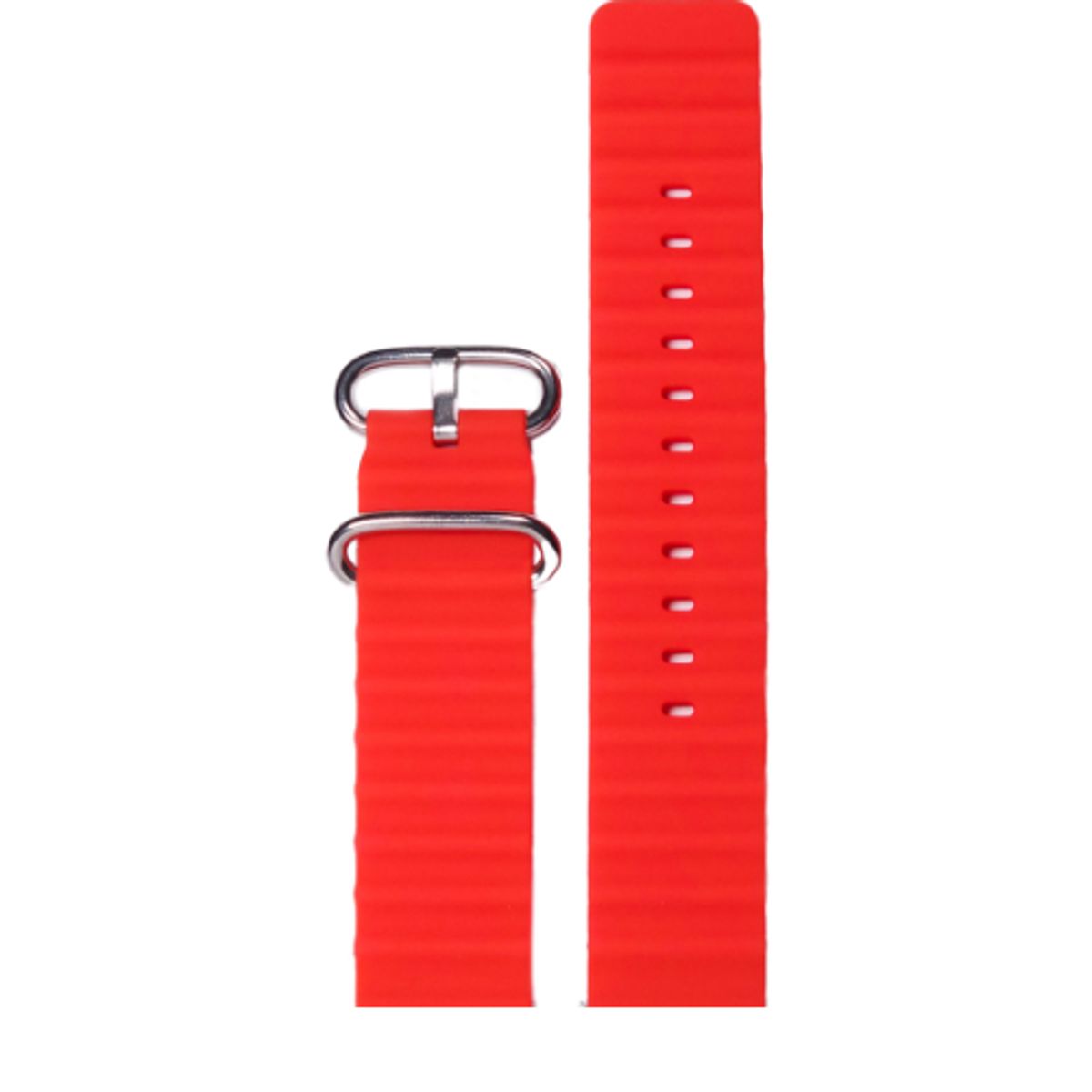 GENERICO - Correa Corrugada para apple Watch 45mm - ROJO