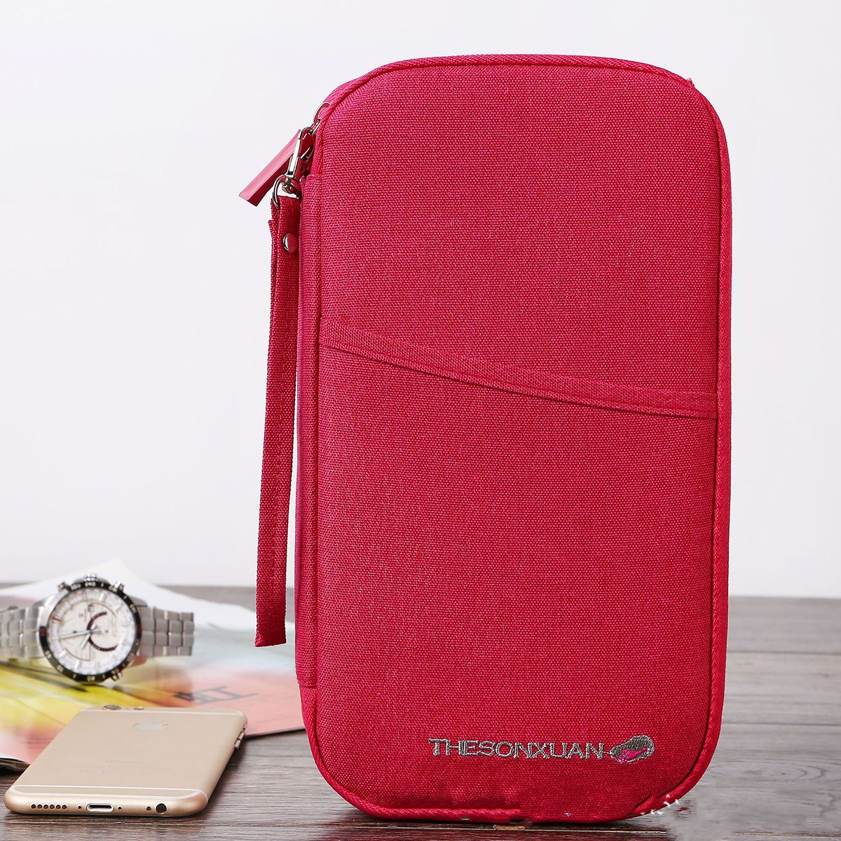 GENERICO - Organizador de Documentos Pasaporte Fucsia