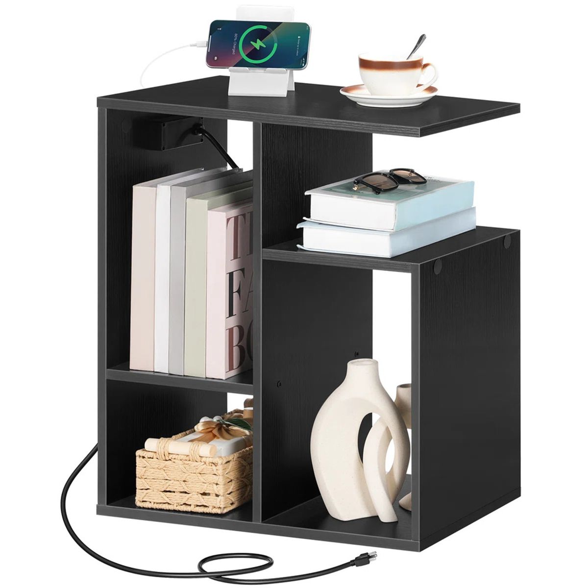 Velador Moderno Minimalista Pame Negro R&R MUEBLES, marca R&R MUEBLES - Foto 2