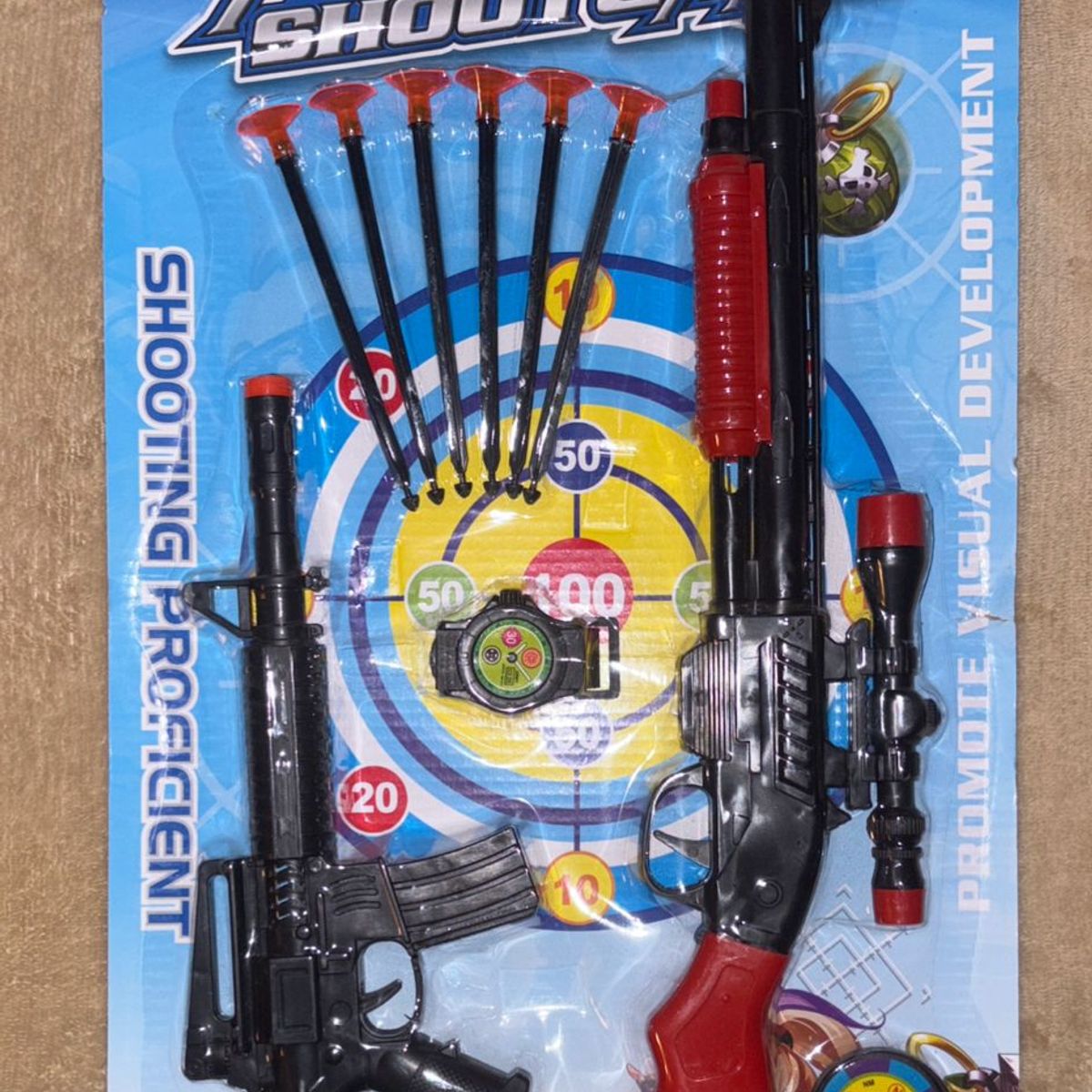 GENERICO - JUGUETE SET DE PUNTERIA Y DARDOS DE ESPUMA