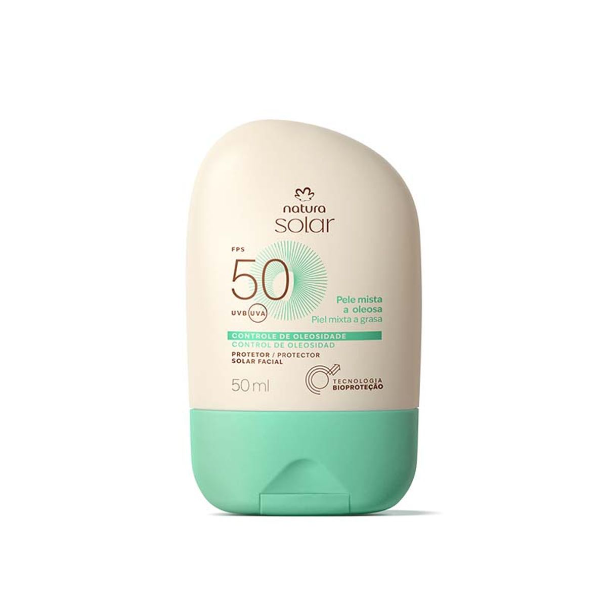 NATURA - Protector Solar Facial 50 FPS Piel Mixta a Grasa - Natura