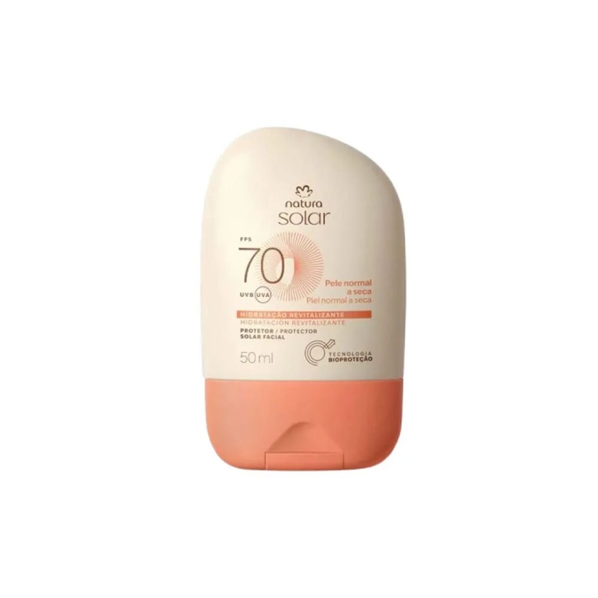 NATURA - Protector Solar Facial FPS 70 Natura Piel Seca - 50 ml