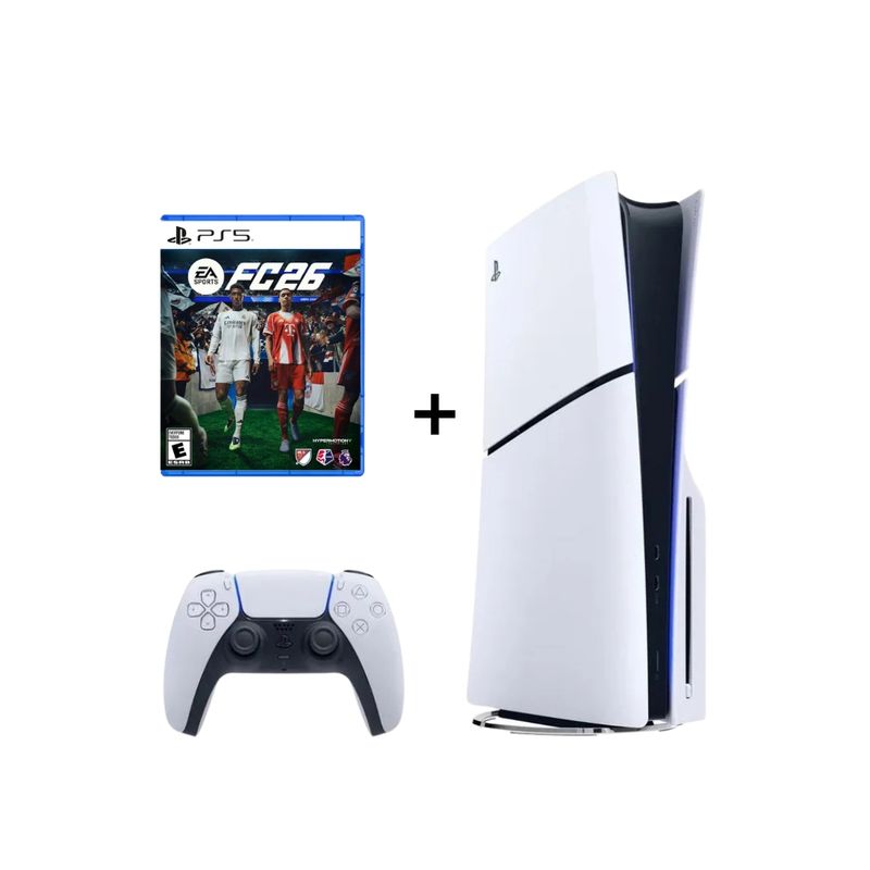 SONY - CONSOLA PS5 SLIM CON LECTORA 1TB Reacondicionada + FC 26