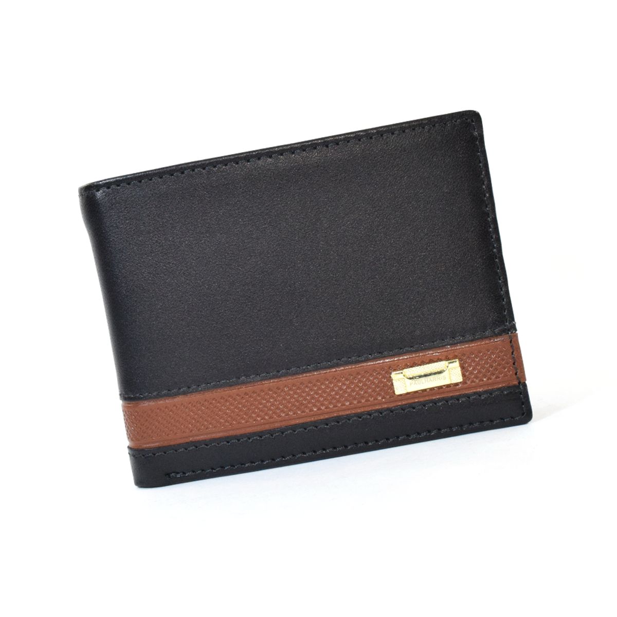 PAUL HARRIS - Billetera de cuero hombre paul harris sencillero int. negro 250