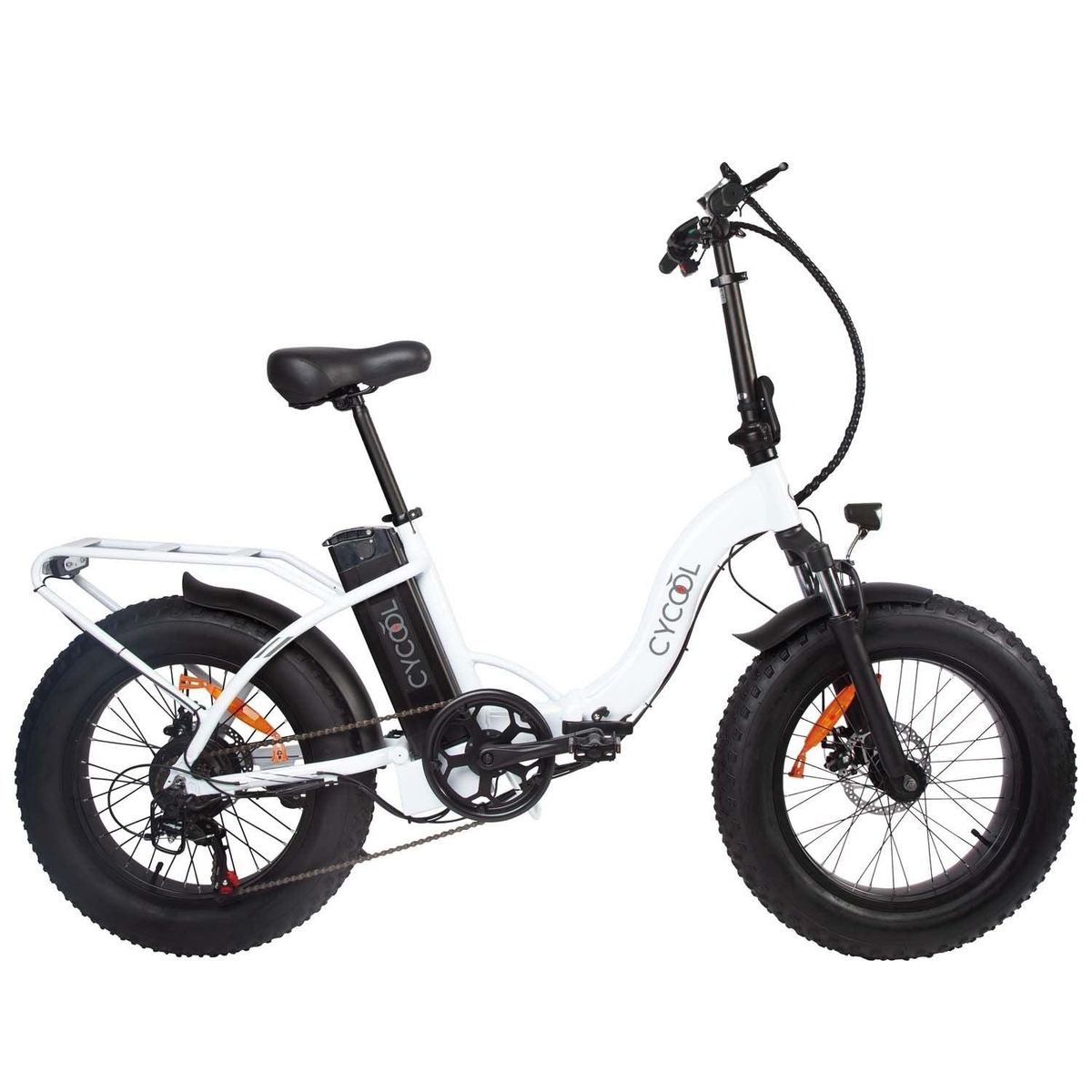 GENERICO - E-BIKE CYCOOL EWILD20W/1005 CON TIMON PLEGABLE, INC. BATERIA, CARGADOR Y LLAVES BLANCO