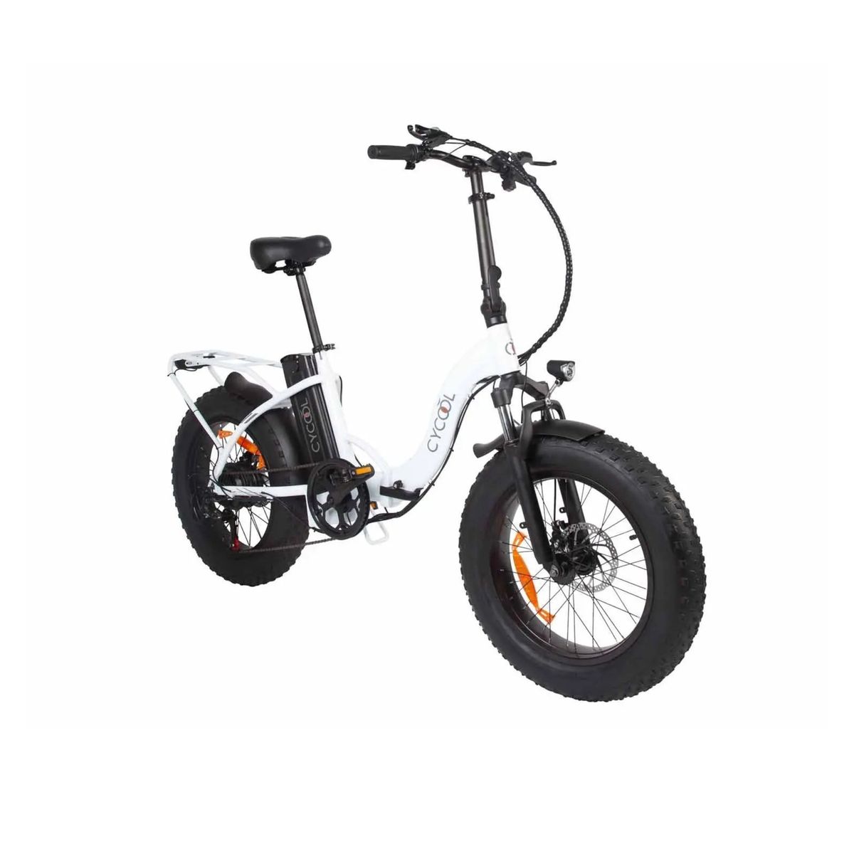 GENERICO - E-BIKE CYCOOL EWILD20W/1005 CON TIMON PLEGABLE, INC. BATERIA, CARGADOR Y LLAVES BLANCO