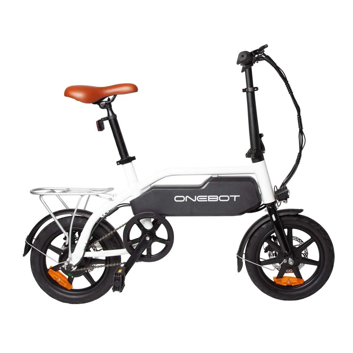 GENERICO - E-BIKE ONEBOT S1/1001 CON TIMON PLEGABLE INC BATERIA Y CARGADOR BLANCO
