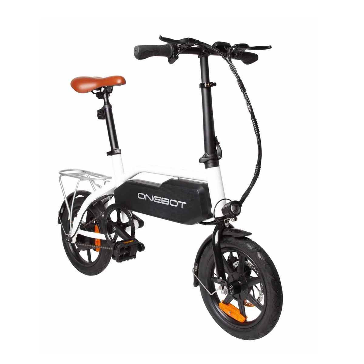GENERICO - E-BIKE ONEBOT S1/1001 CON TIMON PLEGABLE INC BATERIA Y CARGADOR BLANCO